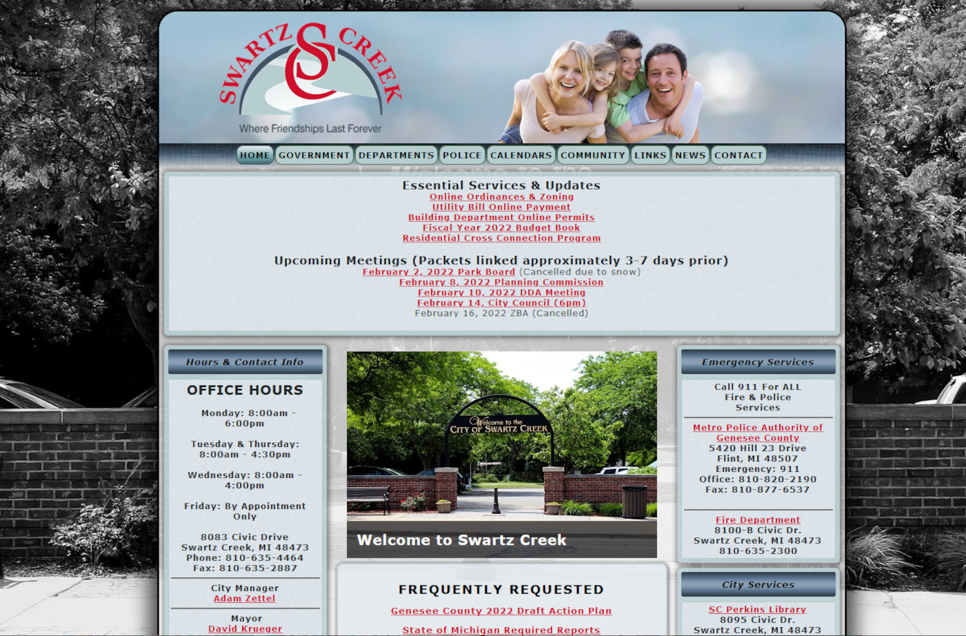 Cruthers Enterprises City & Local Government Website Design